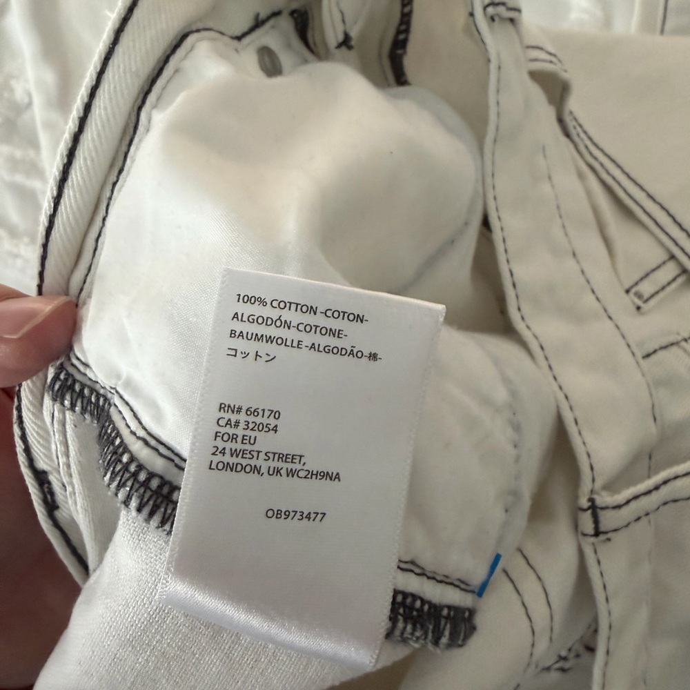 BDG White Pants with Denim Detailing - Picture 10 of 15